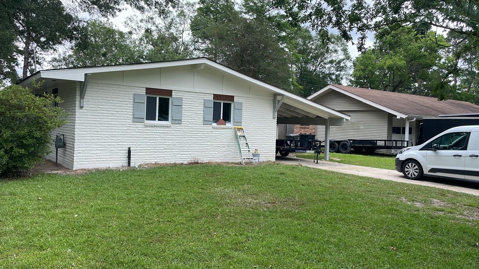 Clean exterior siding and trim